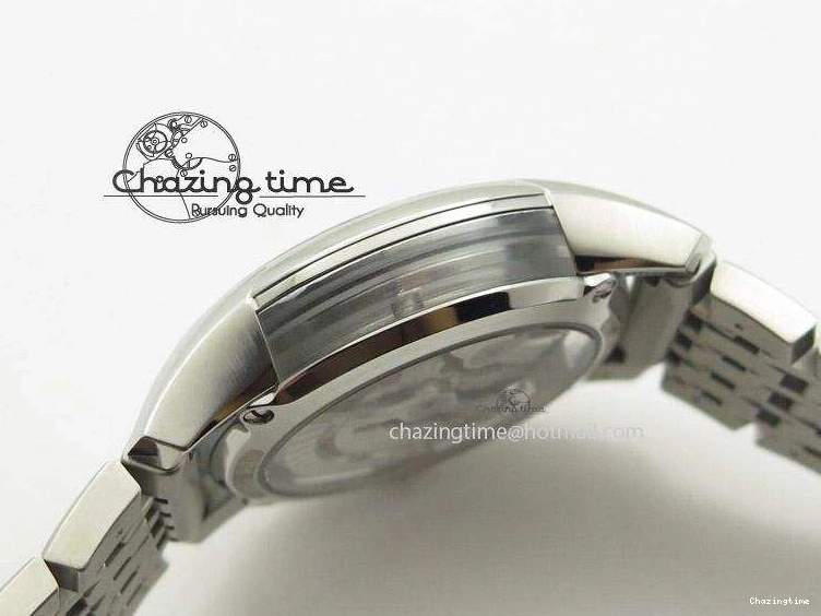 0805 De Ville Hour Vision Co-Axial 41mm SS V6F Best Edition Black Dial On SS Bracelet A BestValue 8277